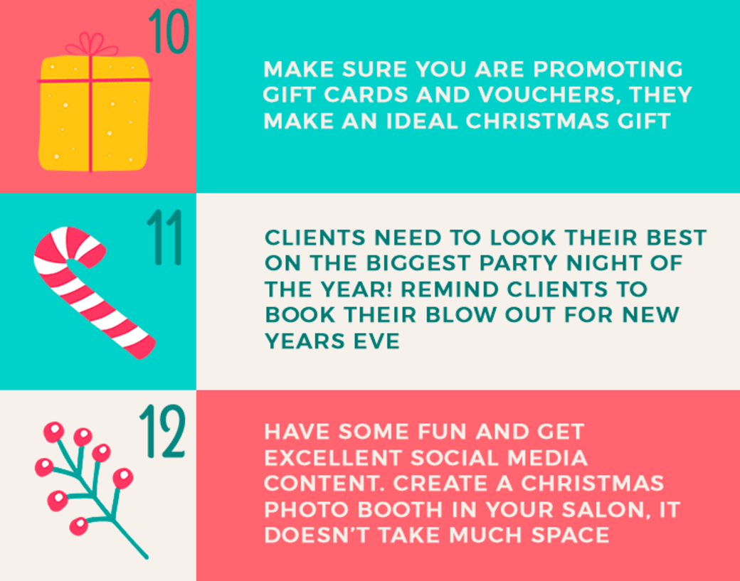 salon christmas promotion ideas